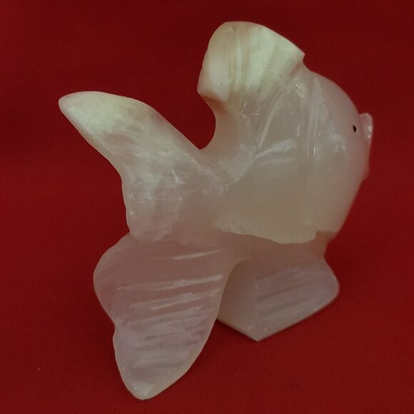 VTG Onyx Fish Carved Stone Decor - Picture 6 of 11